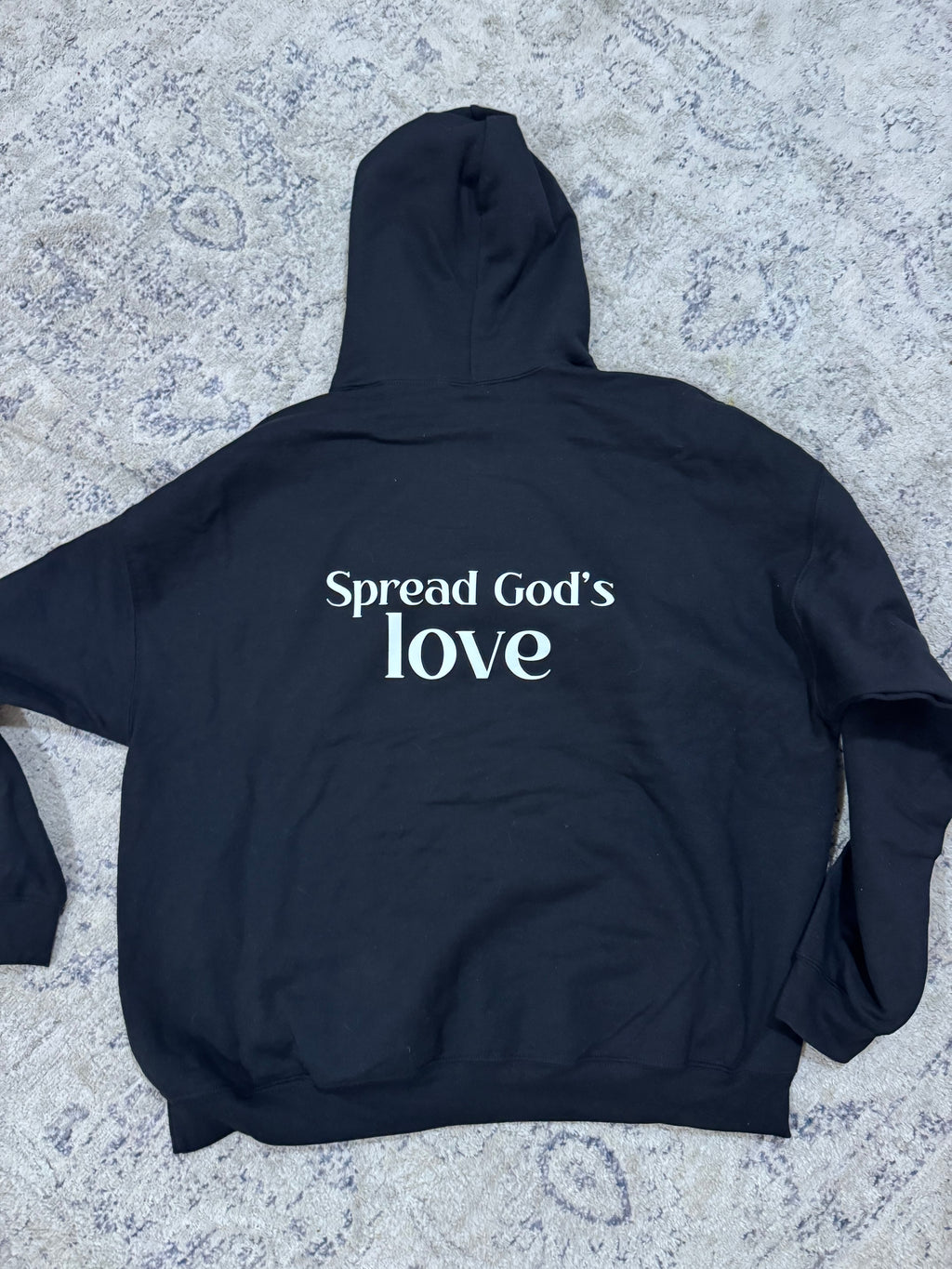 Signature Logo Hooded Sweatshirt -Black/White